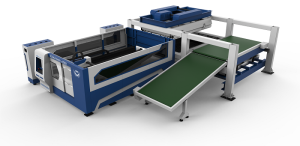 Peiriant torri â laser â System storio taflen awtomatig